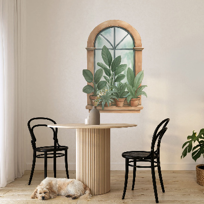 Window sticker wallpaper 17x24 Window plants.