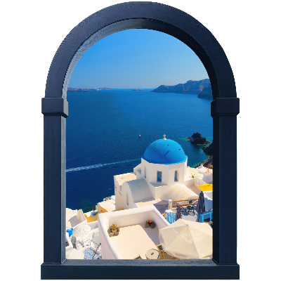 Window sticker wallpaper 17x24 Mediterranean view