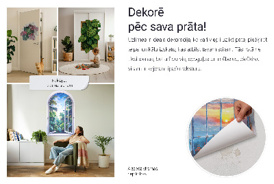 Window sticker wallpaper 17x24 Mediterranean view