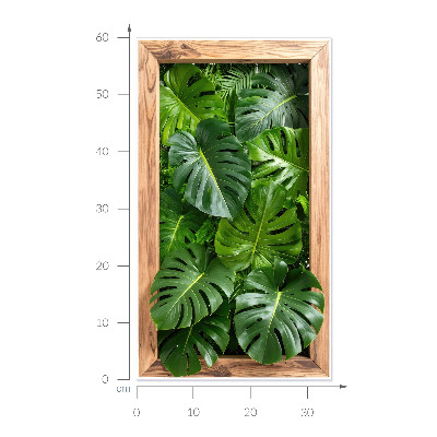 Window sticker wallpaper 13x24 Monstera leaves