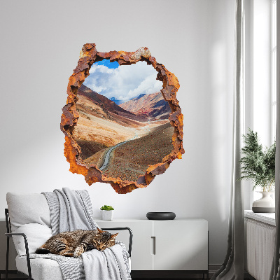3D wall hole wallpaper 20x24 Mountain landscape
