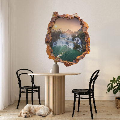 3D wall hole wallpaper 20x24 Natural panorama