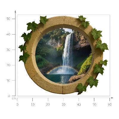 Window sticker wallpaper 24x20 Natural oasis