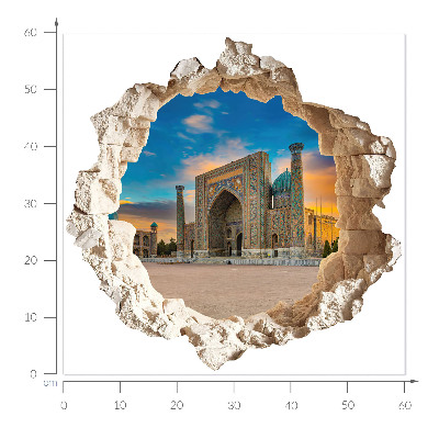 3D wall hole wallpaper 24x23 Architectural discovery