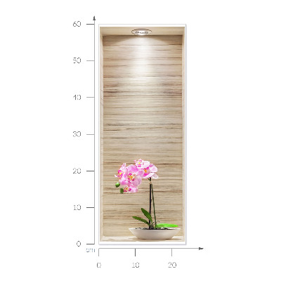 3D effect wall sticker 9x24 Orchid elegance