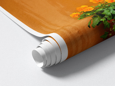 3D effect wall sticker 15x24 Flowers in a pot