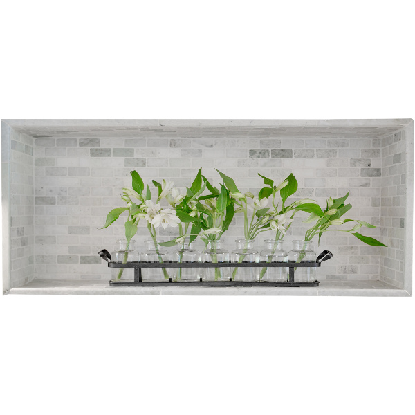 3D effect wall sticker 24x10 Flowers in vases