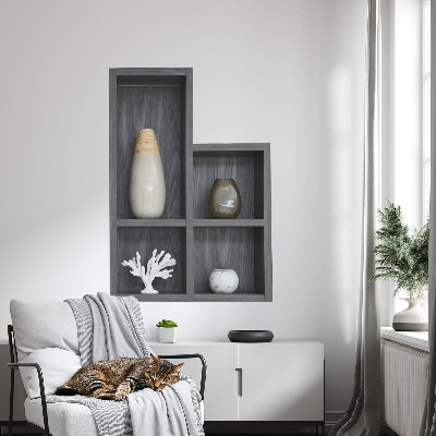 3D effect wall sticker 22x31 Decorative shelves
