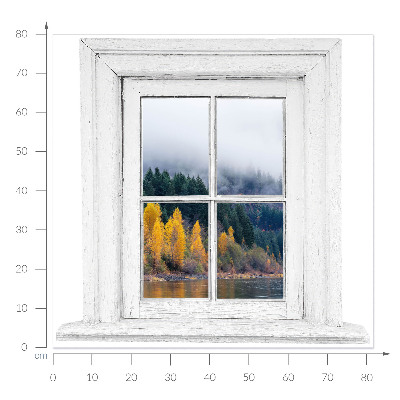 Window sticker wallpaper 32x31 Window landscape