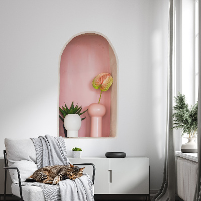 3D effect wall sticker 18x31 Subtle vegetation