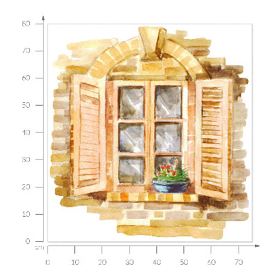 Window sticker wallpaper 29x31 Idyllic window