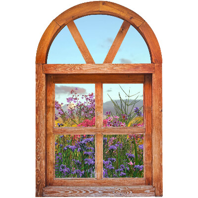 Window sticker wallpaper 20x31 Flower window
