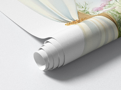 Window sticker wallpaper 23x31 Curtains with a view