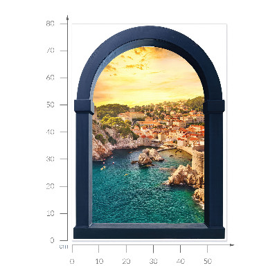 Window sticker wallpaper 22x31 Mediterranean view