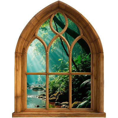 Window sticker wallpaper 25x31 Tropical landscape