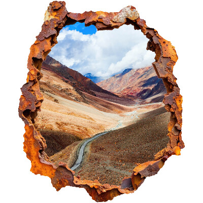 3D wall hole wallpaper 26x31 Mountain landscape