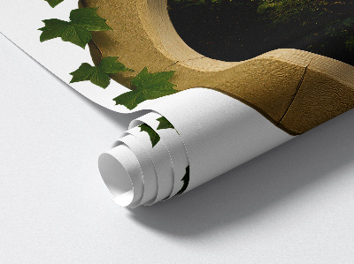 Window sticker wallpaper 31x28 Green landscape