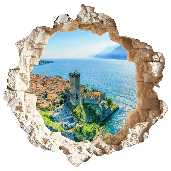 3D wall hole wallpaper 31x31 Cliff Castle