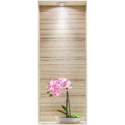 3D effect wall sticker 13x31 Orchid elegance