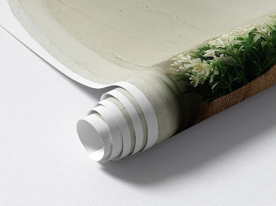 3D effect wall sticker 24x31 Jute bouquet