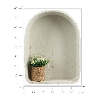 3D effect wall sticker 24x31 Jute bouquet