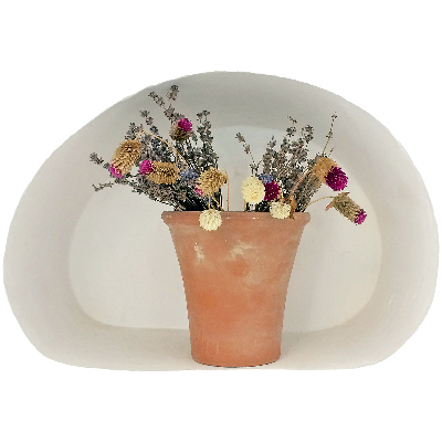 3D effect wall sticker 31x21 Dry flowers