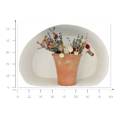 3D effect wall sticker 31x21 Dry flowers