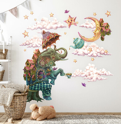 Wall sticker 100x132 Animals in cartoon fairy style