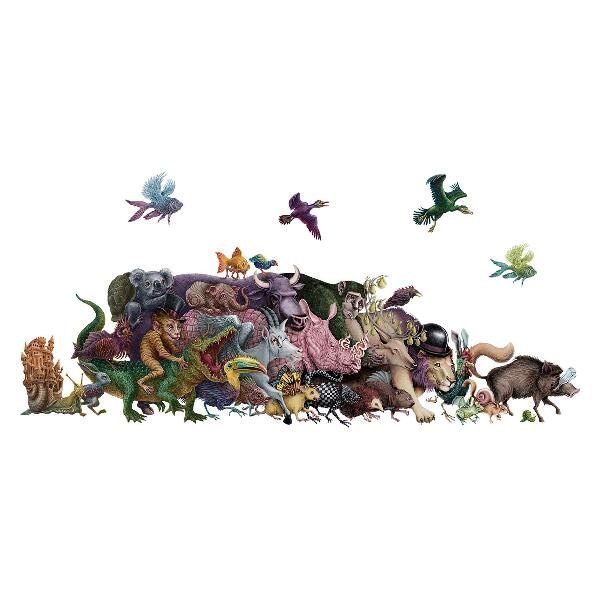 Wall sticker 100x173 Cartoon animals from the magical world