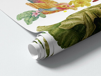 Wall sticker 100x133 Jungle safari with pastel animals