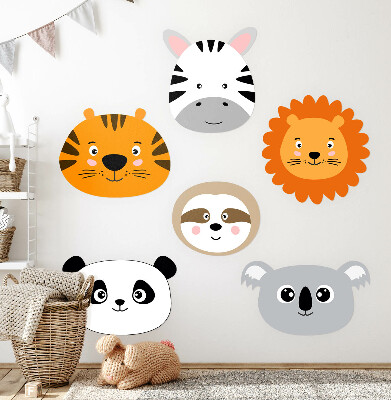 Wall sticker 100x152 A charming safari with wild animals