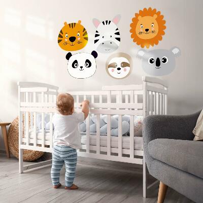 Wall sticker 100x152 A charming safari with wild animals