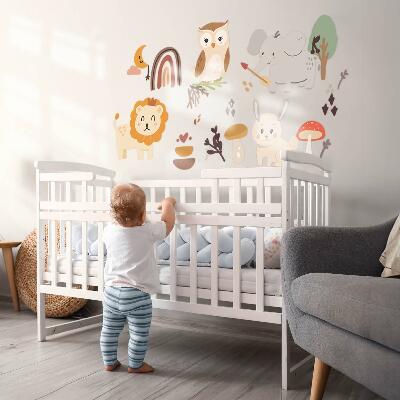 Wall sticker 100x182 Charming animal pattern in boho style