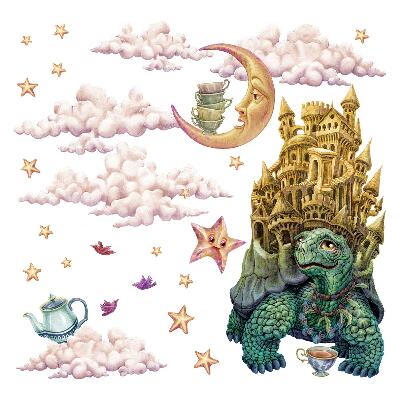 Wall sticker 130x168 Animal fantasies in cartoon form