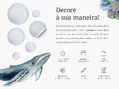Wall sticker 130x195 Safari in a pastel version of wild nature