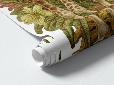 Wall sticker 130x195 Safari in a pastel version of wild nature