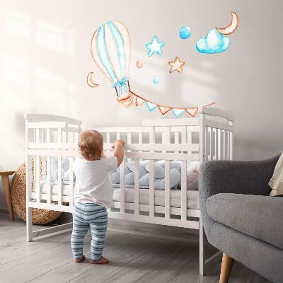 Wall sticker 130x194 Pastel boho accents in a watercolor version
