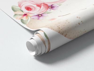 Wall sticker 130x180 Floral sky in watercolor boho style