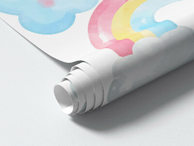 Wall sticker 60x89 Nature pastel sky motifs in watercolor style