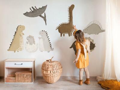 Wall sticker 60x91 Pastel cute dinosaurs in boho style