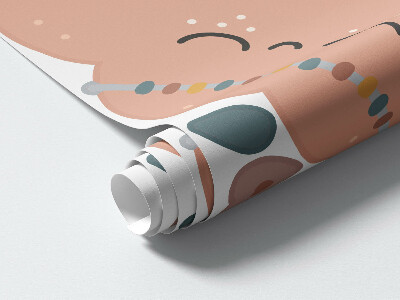 Wall sticker 60x99 Boho in pastel shades of sky and space