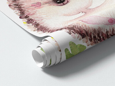 Wall sticker 60x71 Forest creatures in pastel watercolor