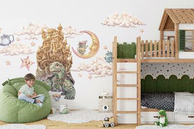 Wall sticker 60x77 Animals in a pastel cartoon aesthetic