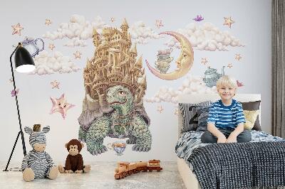 Wall sticker 60x77 Animals in a pastel cartoon aesthetic