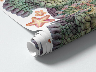 Wall sticker 60x77 Animals in a pastel cartoon aesthetic