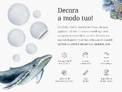 Wall sticker 60x85 Pastel animals in a cartoon style