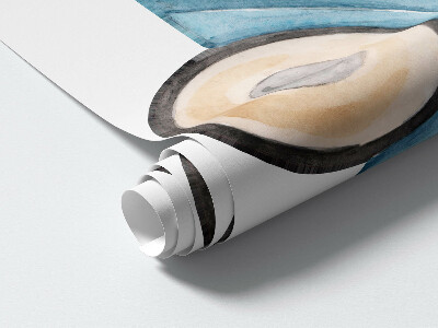 Wall sticker 80x126 Pastel cars and subtle watercolor clouds