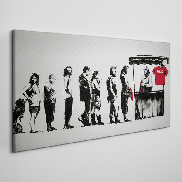 Banksy Festival Canvas print