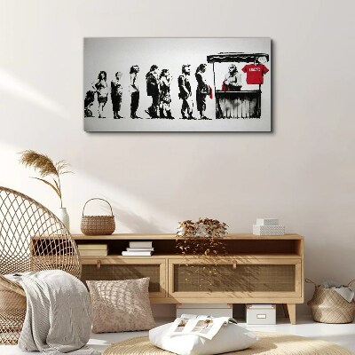 Banksy Festival Canvas print