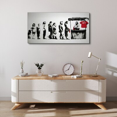 Banksy Festival Canvas print